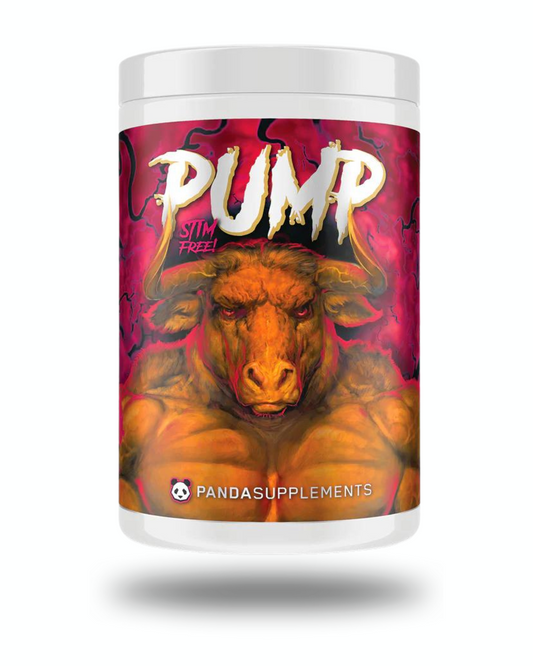 Panda Supps Pump Stim-Free Pre-Workout Powder 20 Servings Supplement Facts - L-Citrulline Malate 2:1 10,000mg | Svpplements