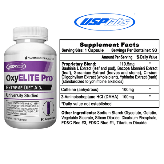 USP Labs Thermogenic Weight Management Supplement - Supplement Facts | Svpplements
