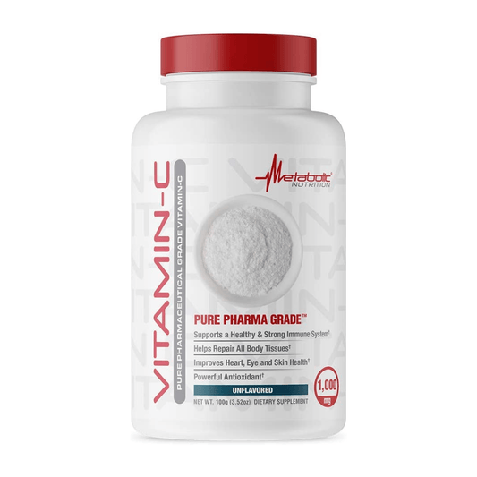 Metabolic Nutrition Vitamin C Powder 100 Servings Supplement Facts - Vitamin C 1000mg | Svpplements