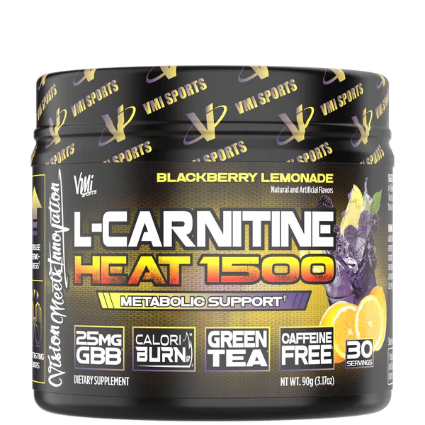VMI Sports L-Carnitine Heat 500 Fat Burner Powder 30 Servings - L-Carnitine 500mg | Svpplements