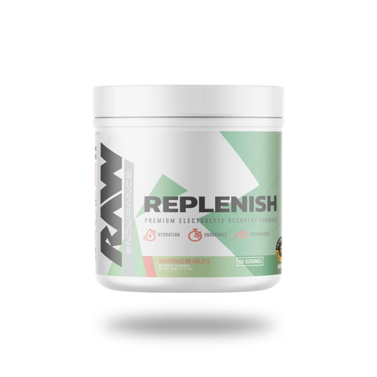 RAW Replenish Electrolyte Hydration Powder 60 Servings Supplement Facts - Sodium 1000mg | Svpplements