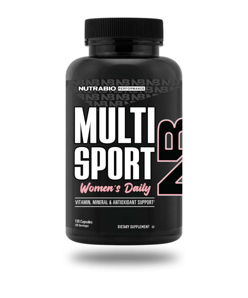 NutraBio Multi Sport Women's Daily Multivitamin Mineral Formula 30 Servings - Vitamin C 330mg | Svpplements