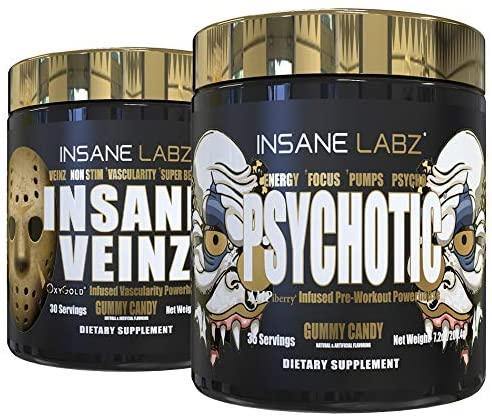 Insane Labz Pre-Workout Stack Powder 35 Servings Supplement Facts - L-Citrulline Malate Undisclosed | Svpplements