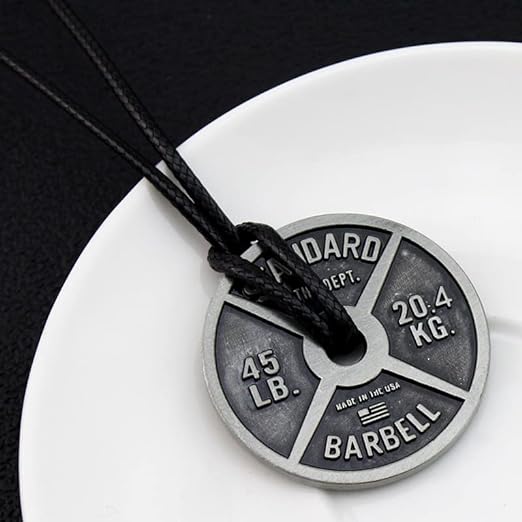 Unbranded Weight Plate Necklace Accessory N/A Servings Supplement Facts - Lightweight alloy charm for | Svpplements