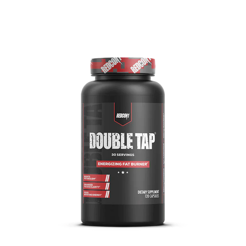 Redcon1 Double Tap Fat Burner Capsules 30 Servings - Acetyl L-Carnitine HCl 1000mg | Svpplements