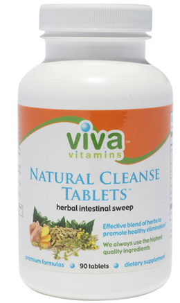 Viva Naturals Cleanse Tablets Digestive Cleanse Tablets 90 Servings - Senna leaf Concentrate 150 mg | Svpplements
