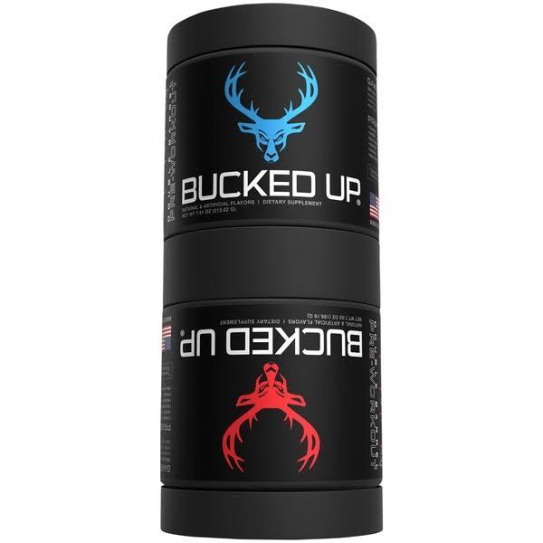 Bucked Up Double Barrel 2-in-1 Pre-Workout Powder 40 Servings - Citrulline Malate 6000mg | Svpplements