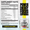 Axe & Sledge | A&S DBAP Pre | 20 Servings - Supplement Facts | Svpplements