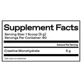ONE of ONE | Creatine | 200 Servings - Supplement Facts | Svpplements
