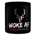 DAS Labs Bucked Up & Woke AF Pre Workout STACK – Rocket Pop – 30 Servings Each - Side View | Svpplements