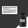 NutraBio Micronized Creatine Monohydrate Capsules 100 Servings Supplement Facts - PharmaPure Creatine | Svpplements