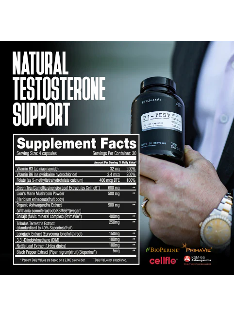 Project #1 Muscle Support Supplement - Supplement Facts | Svpplements