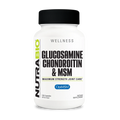 NutraBio Glucosamine Chondroitin MSM Joint Support Capsules 30 Servings - D-Glucosamine Sulfate 2KCl 1500mg | Svpplements