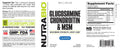 NutraBio Nutra Bio | Glucosamine Chondroitin & MSM | Maximum Strength Joint Care - Side View | Svpplements