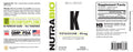 NutraBio NutraBio | Potassium - Side View | Svpplements