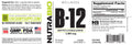 NutraBio NutraBio | B-12 - Side View | Svpplements