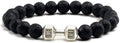 Unbranded Dumbbell Gym Bracelet Accessory 1 Count Supplement Facts - Volcanic lava stone beads N/A | Svpplements