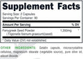 Bucked UP Bucked Up | Fenugreek - Back View | Svpplements