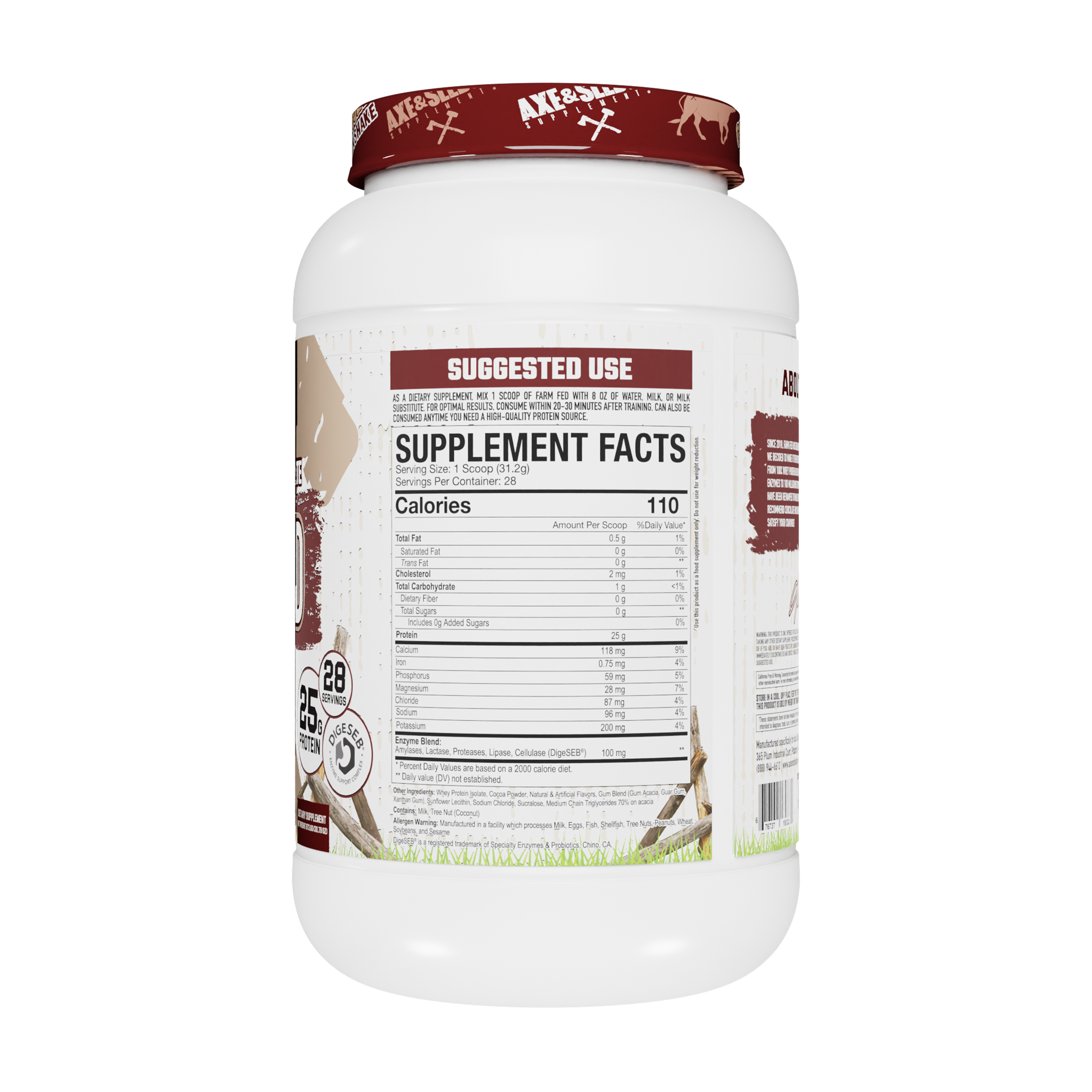 Axe & Sledge | Farm Fed Protein | 100% Whey Protein Isolate