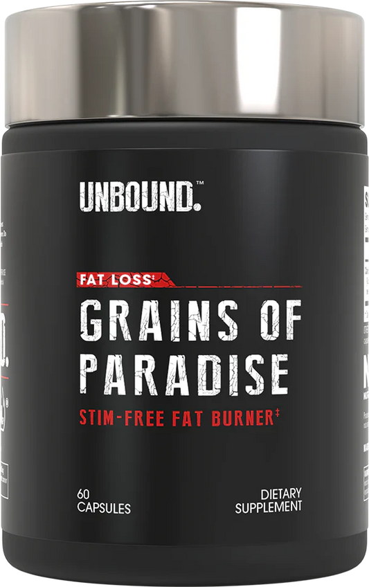 Unbound Grains of Paradise Fat Burner Capsules 60 Servings - CaloriBurn GP® 50mg | Svpplements