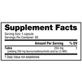 Unbound TUDCA Liver Support Capsules 60 Servings Supplement Facts - Tauroursodeoxycholic Acid Sodium 250-255mg | Svpplements