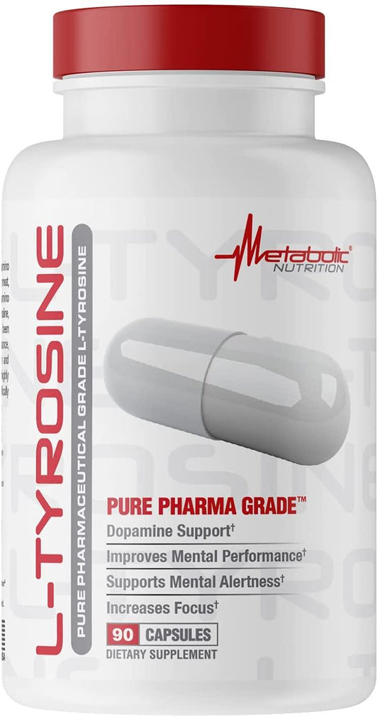 Metabolic Nutrition L-Tyrosine 500mg Capsules 90 Servings - L-Tyrosine 500mg | Svpplements