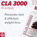 Metabolic Nutrition Metabolic Nutrition | CLA 3000 | Ultra-Cold Pressed Conjugated Linoleic Acid - Back View | Svpplements