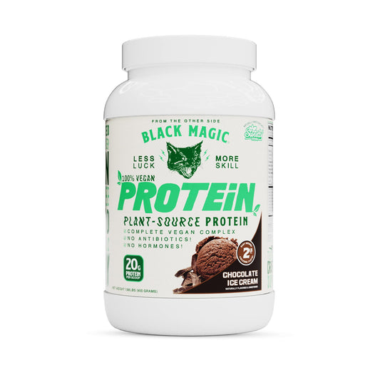 Black Magic Vegan Protein Powder 25 Servings Supplement Facts - Pea Protein Isolate Present in protein matrix | Svpplements