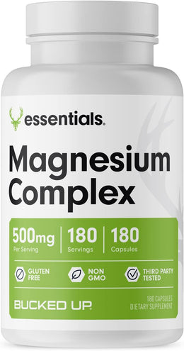 Bucked Up Magnesium Complex Capsules 180 Servings - Magnesium 500mg | Svpplements