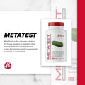 Metabolic Nutrition Metabolic Nutrition | MetaTest | Metabolic Testosterone Amplifier - Side View | Svpplements