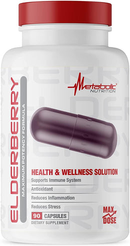 Metabolic Nutrition Elderberry with Vitamin C and Zinc Capsules 45 Servings | Svpplements