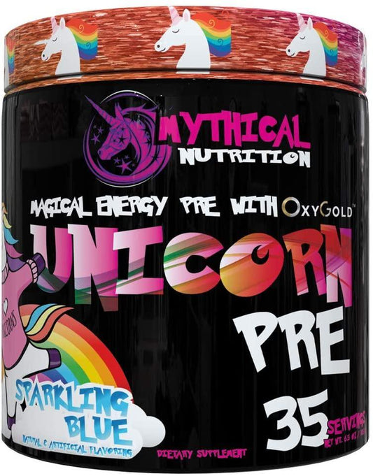 Mythical Nutrition Unicorn PRE Workout by Insane Labz Powder 35 Servings - Vitamin C 150mg | Svpplements