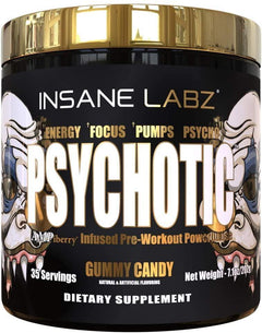 Psychotic Gold Pre-Workout Powder 35 Servings - Beta-Alanine Undisclosed | Svpplements