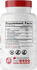 Metabolic Nutrition Metabolic Nutrition | Ashwagandha | 2200mg Capsules - Side View | Svpplements