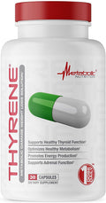 Metabolic Nutrition Thyrene Thyroid Support Fat Burner Capsules 30 Servings - Iodine 150 mcg | Svpplements