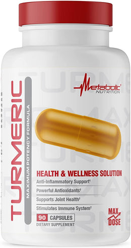 Metabolic Nutrition Turmeric Curcumin Supplement Capsules 30 Servings | Svpplements