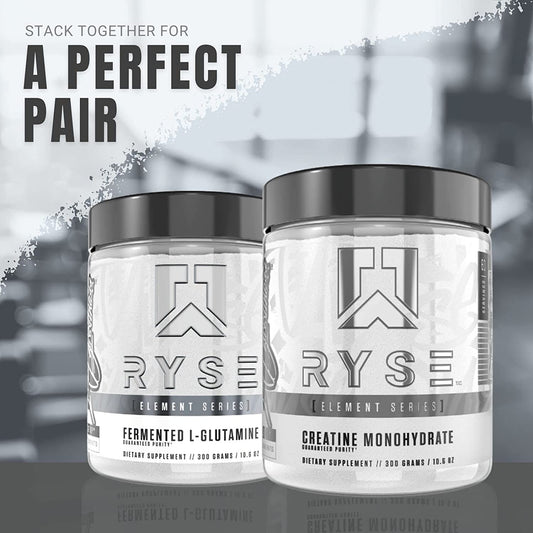 RYSE Fermented L-Glutamine Recovery Powder 60 Servings Supplement Facts - L-Glutamine (Fermented) 5g | Svpplements