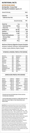 Metabolic Nutrition Metabolic Nutrition | Protizyme | Whey Protein - Back View | Svpplements