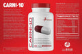 Metabolic Nutrition Carni-10 L-Carnitine Fat Burner Capsules 30 Servings Supplement Facts - L-Carnitine | Svpplements