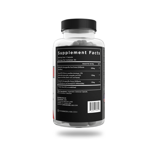 Enhanced Ashwagandha Wellness Supplement Capsules 30 Servings Supplement Facts - KSM-66® Ashwagandha Root | Svpplements