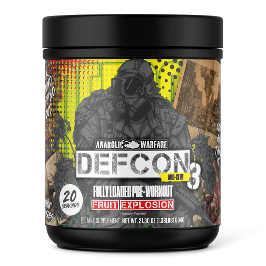 Anabolic Warfare Defcon 3 Mid-Stim Pre-Workout Powder 20 Servings - Flavor Options | Svpplements
