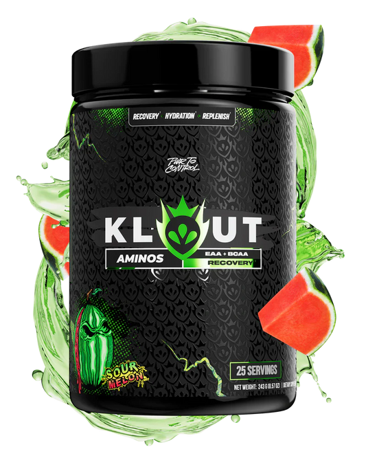 Klout Aminos Amino Acid Powder 25 Servings - BCAA 2:1:1 5000mg | Svpplements
