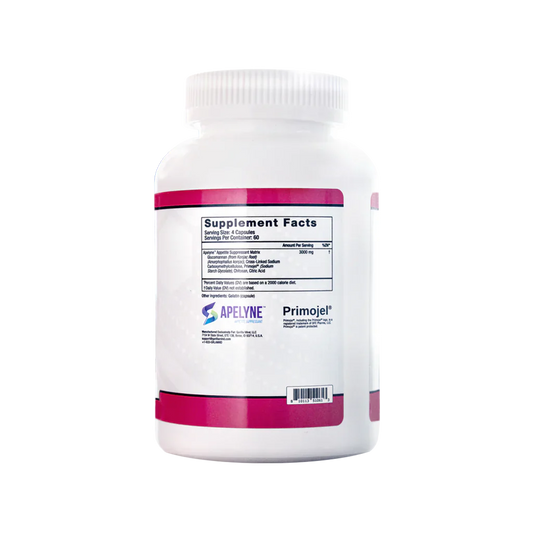 Gorilla Mind Apelyne Appetite Suppressant Capsules 60 Servings Supplement Facts - Multi-ingredient satiety | Svpplements