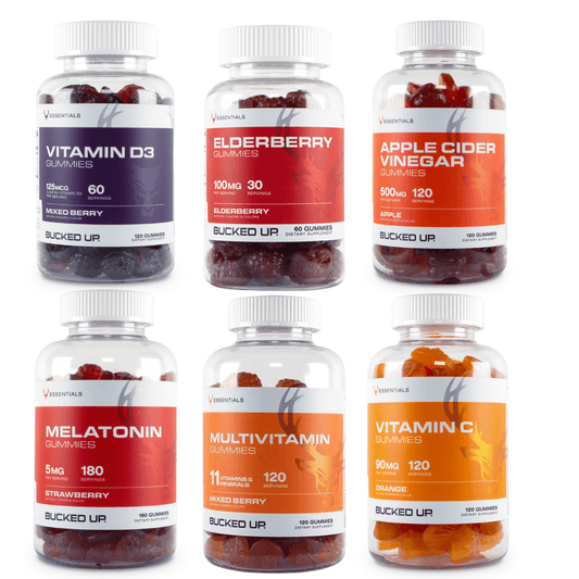 Bucked Up Vitamin C Gummies Gummy Supplement 120 Servings - Vitamin C 90mg | Svpplements