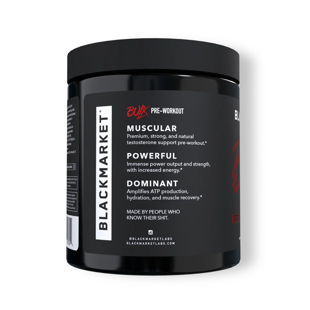 BlackMarket | Bulk | Strenght Focused Pre Workout
