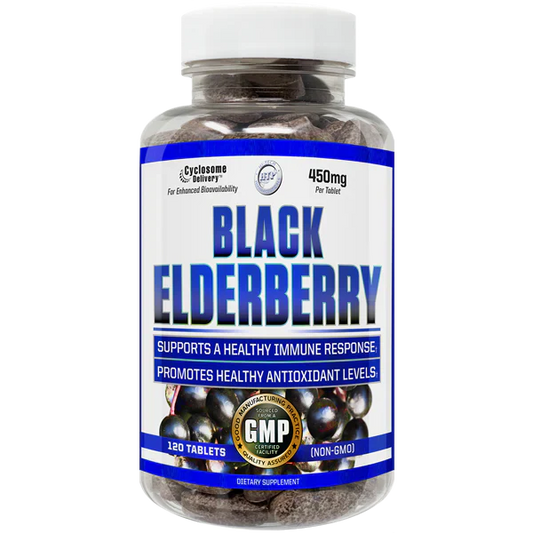 Hi-Tech Black Elderberry Wellness Tablets 120 Servings - Black Elderberry extract (berry) 50:1 250 mg | Svpplements