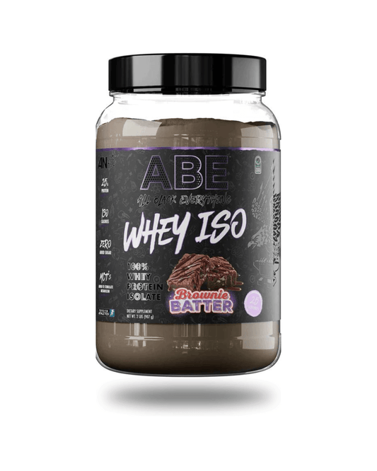 ABE Whey ISO Protein Powder 27 Servings Supplement Facts - Whey Protein Isolate 25g | Svpplements