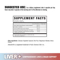 Axe & Sledge Liver Support Supplement Capsules 30 Servings Supplement Facts - Milk Thistle Extract 1000mg | Svpplements