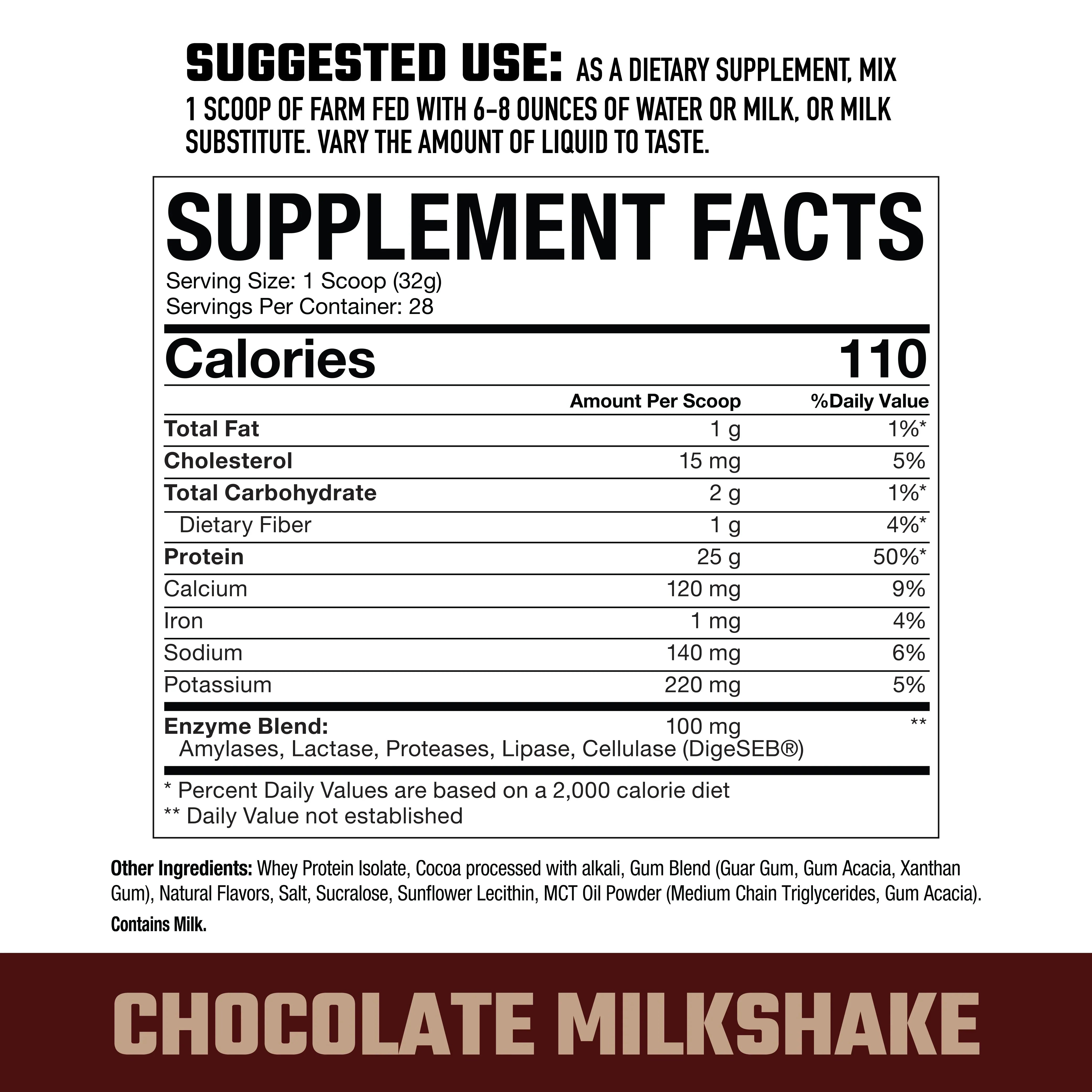 Axe & Sledge | Farm Fed Protein | 100% Whey Protein Isolate