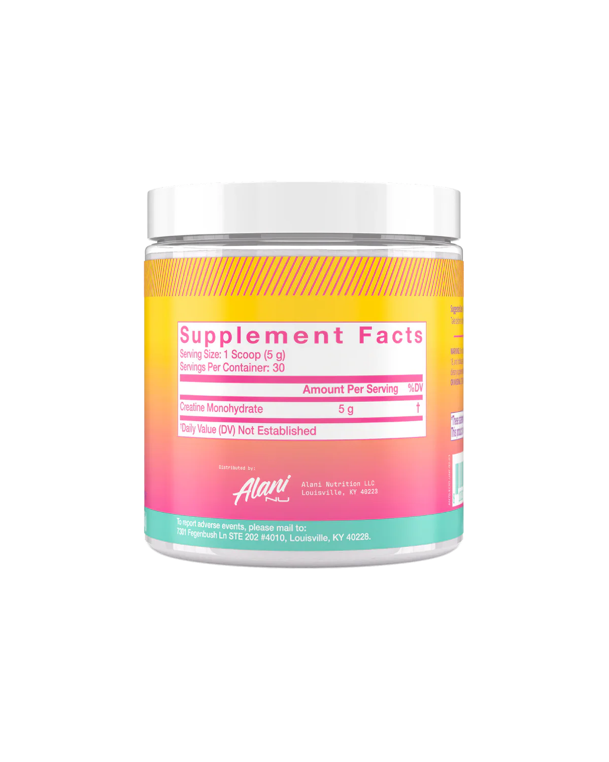 Alani Nu | Creatine Monohydrate | Unflavored | 30 serving (150g)